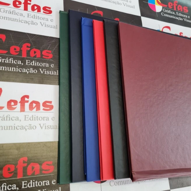 Imagem de Encadernação em Capa Dura na Cor da Instituição